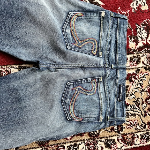 Women's Rock & Republic Bootcut Blue Jeans - Picture 1 of 10
